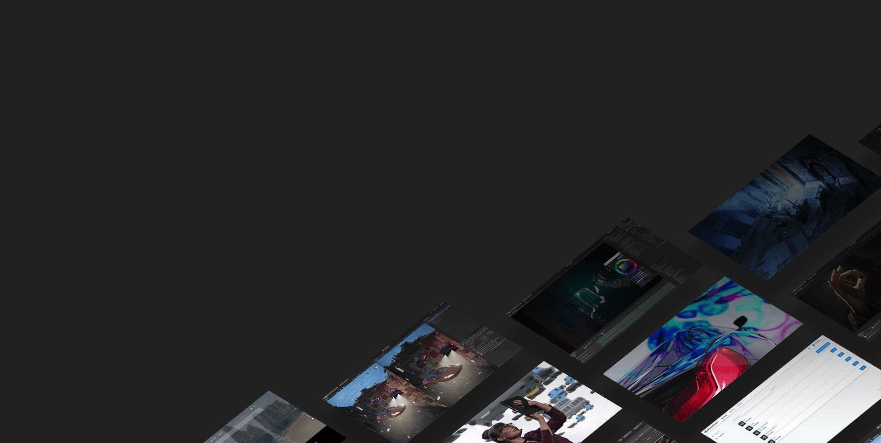 Collage de pantallas de Unity